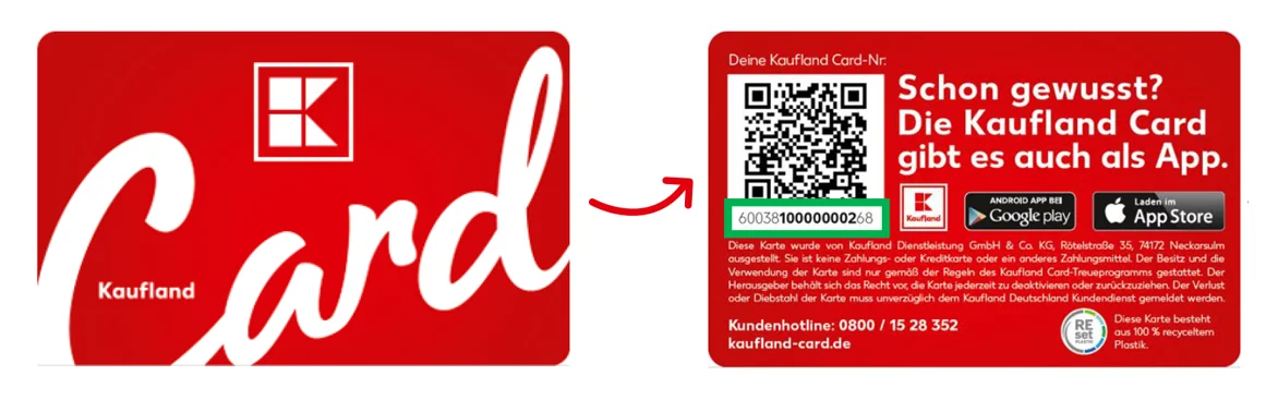 Kaufland Card mit Schritt für Schritt Anleitung um Kaufland Card Code anzuzeigen
